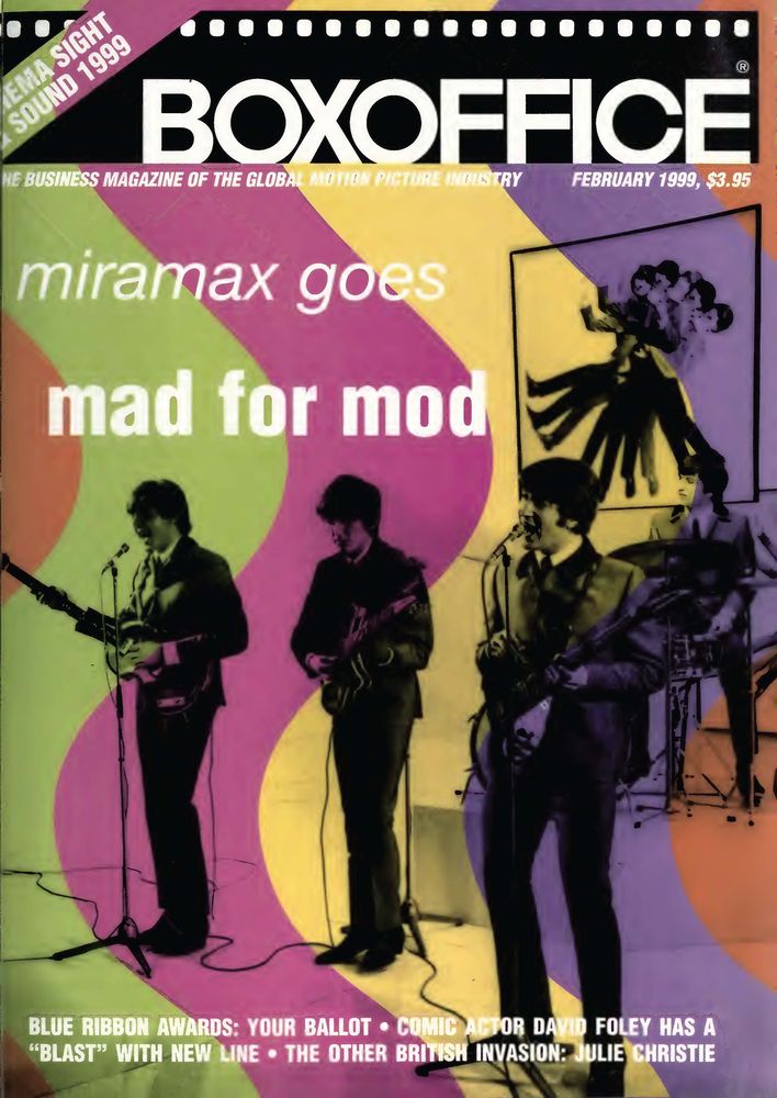 BOXOFFICE magazine side cover February 1999