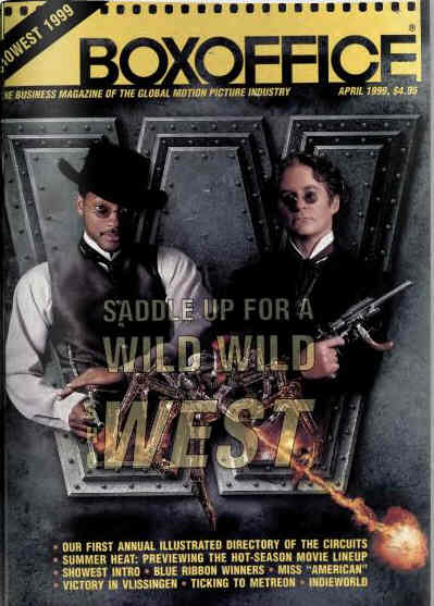 BOXOFFICE magazine side cover April 1999