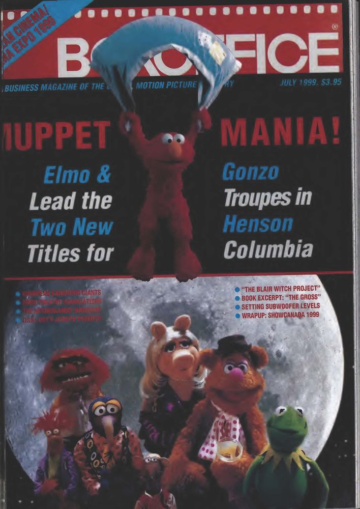 BOXOFFICE magazine side cover July 1999