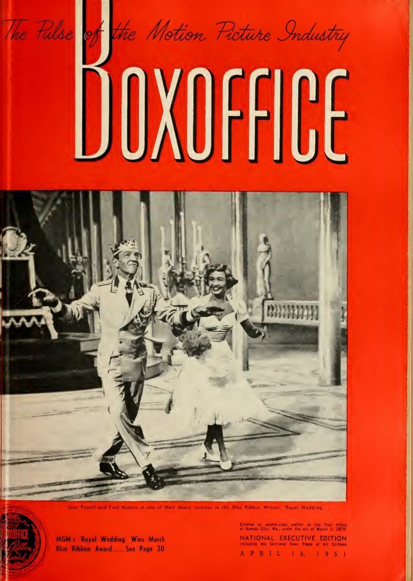 BOXOFFICE magazine side cover 14 April 1951