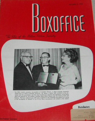 BOXOFFICE magazine side cover 12 October 1964