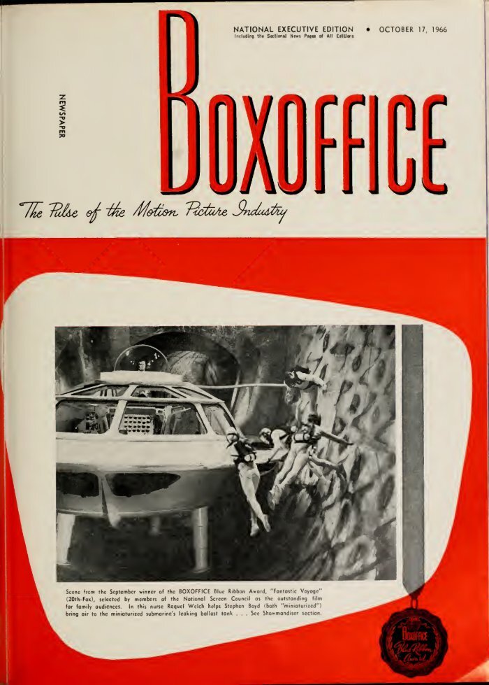 BOXOFFICE magazine side cover 17 October 1966