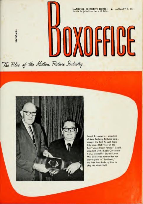 BOXOFFICE magazine side cover 4 January 1971