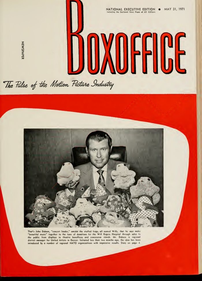 BOXOFFICE magazine side cover 31 May 1971