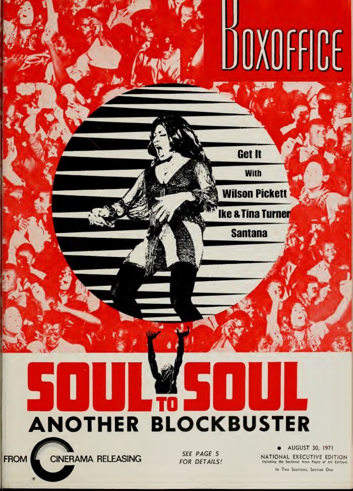 BOXOFFICE magazine side cover 30 August 1971