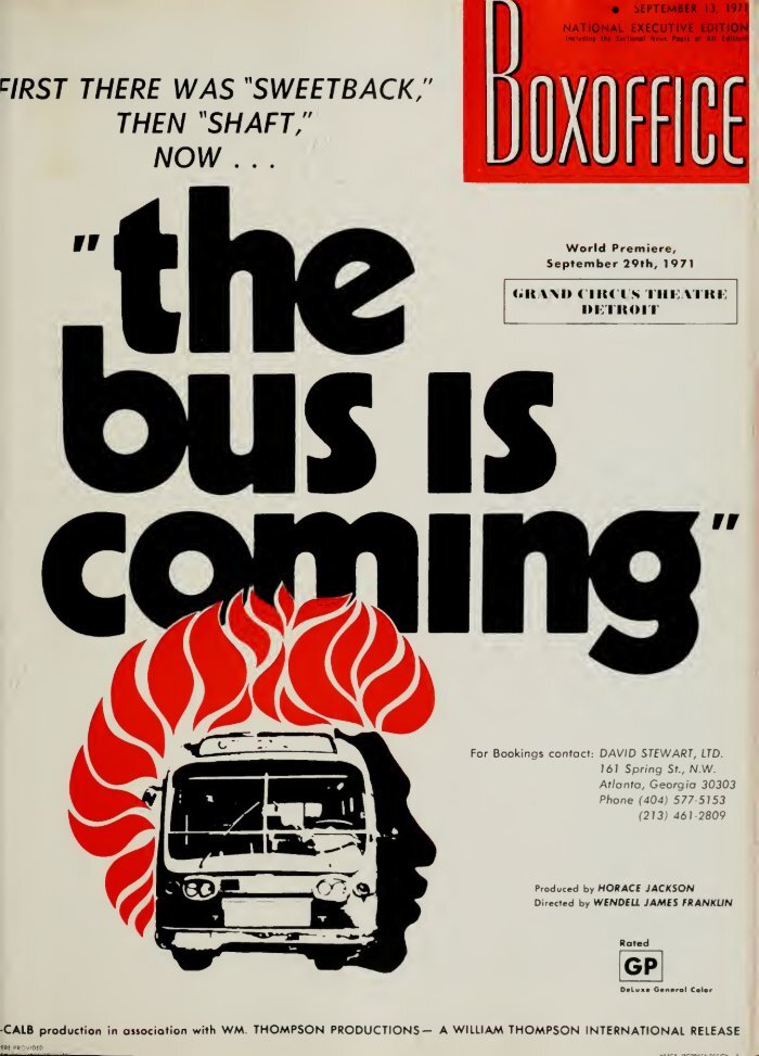 BOXOFFICE magazine side cover 13 September 1971