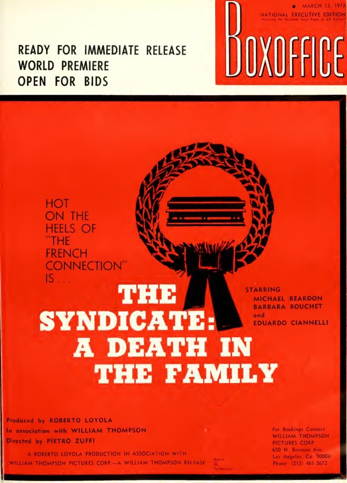 BOXOFFICE magazine side cover 13 March 1972