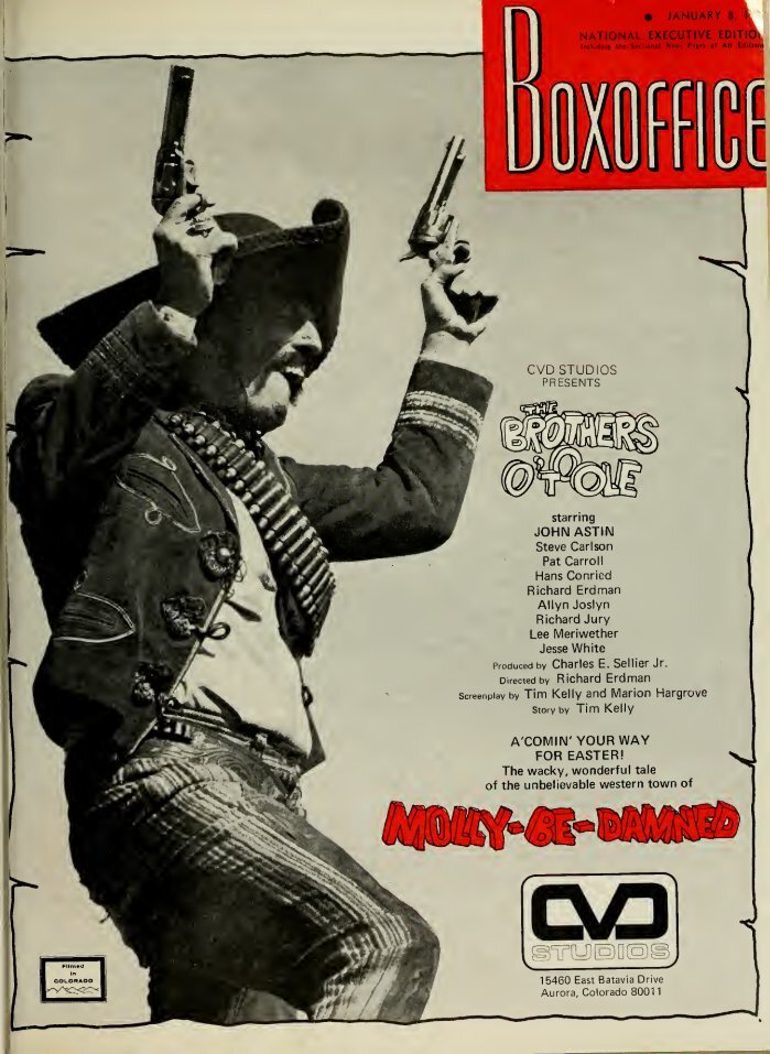 BOXOFFICE magazine side cover 8 January 1973