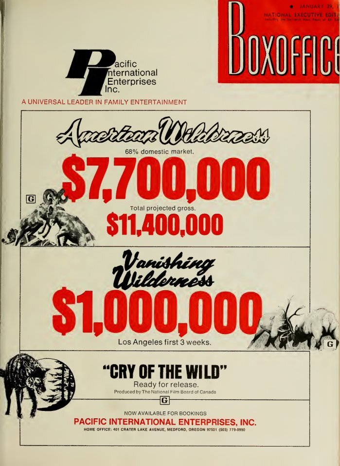 BOXOFFICE magazine side cover 29 January 1973