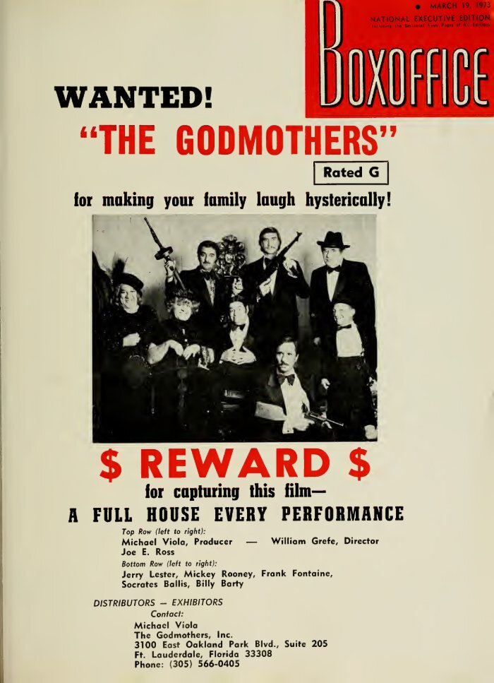 BOXOFFICE magazine side cover 19 March 1973