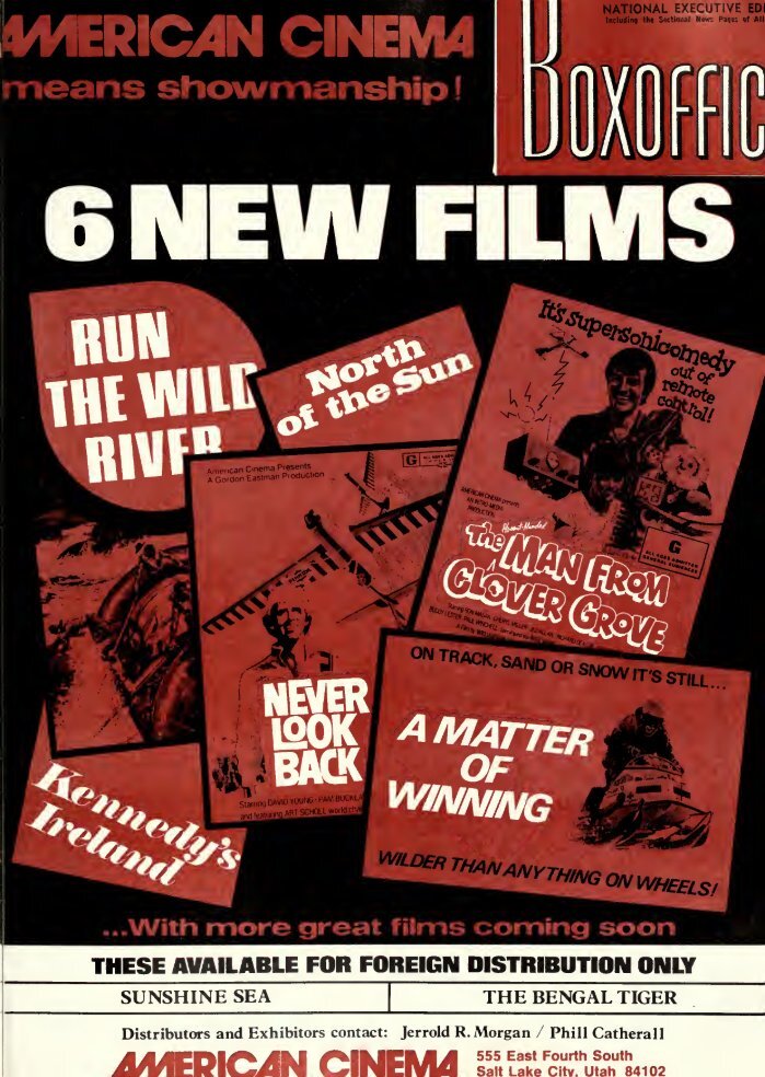 BOXOFFICE magazine side cover 14 May 1973