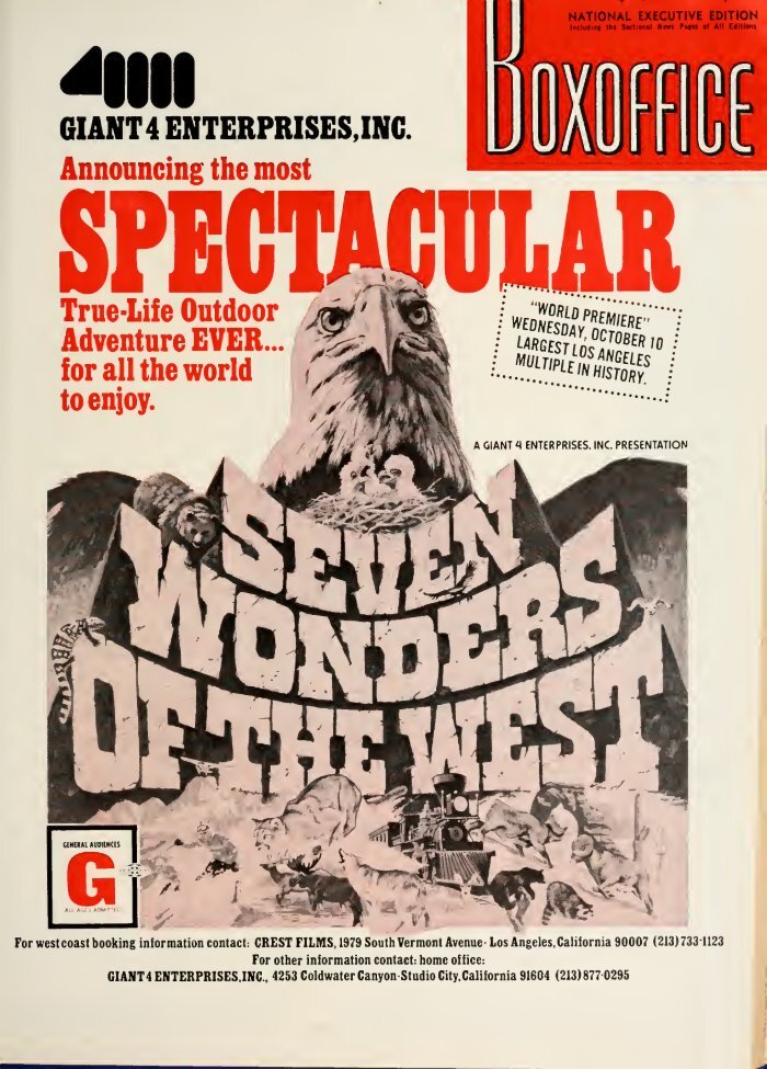 BOXOFFICE magazine side cover 24 September 1973