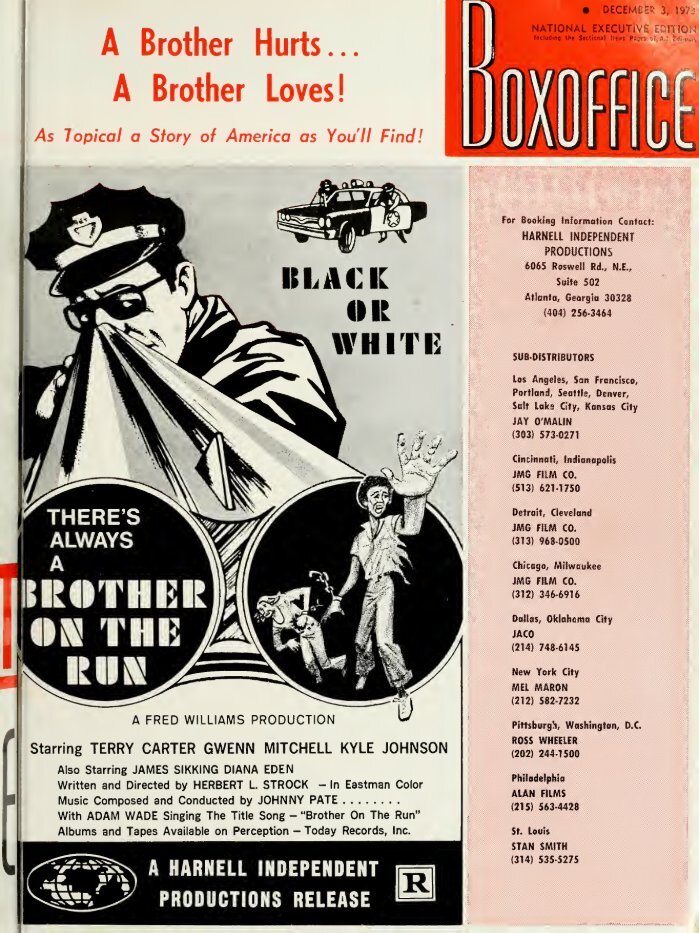 BOXOFFICE magazine side cover 3 November 1973