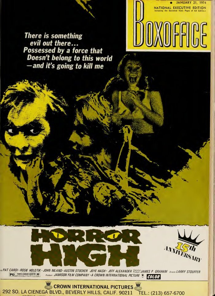 BOXOFFICE magazine side cover 21 January 1974