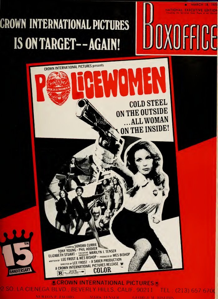 BOXOFFICE magazine side cover 18 March 1974
