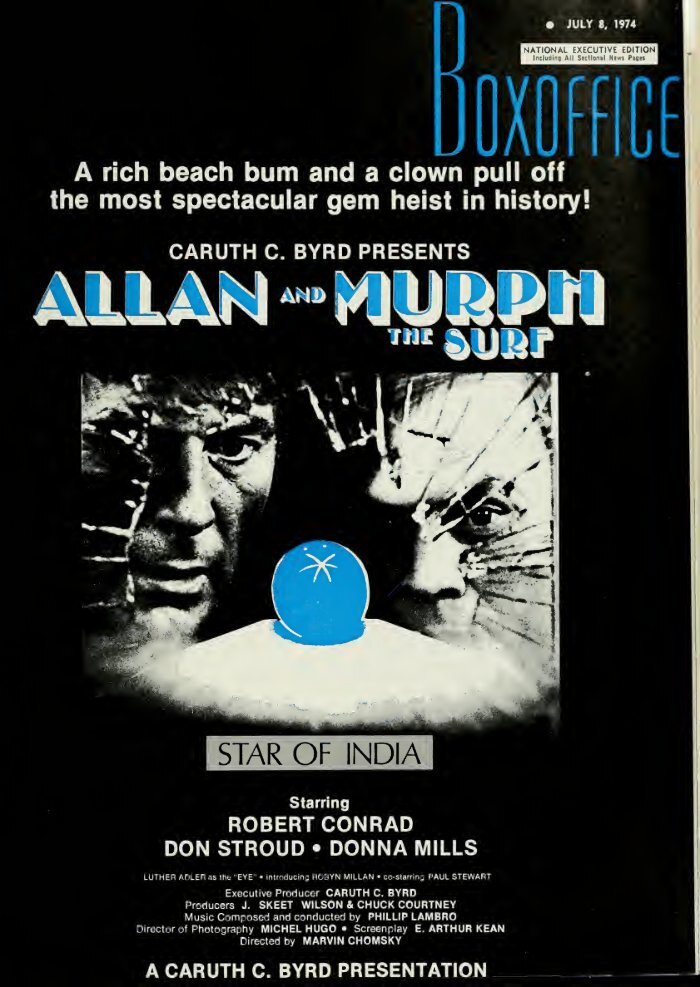 BOXOFFICE magazine side cover 8 July 1974