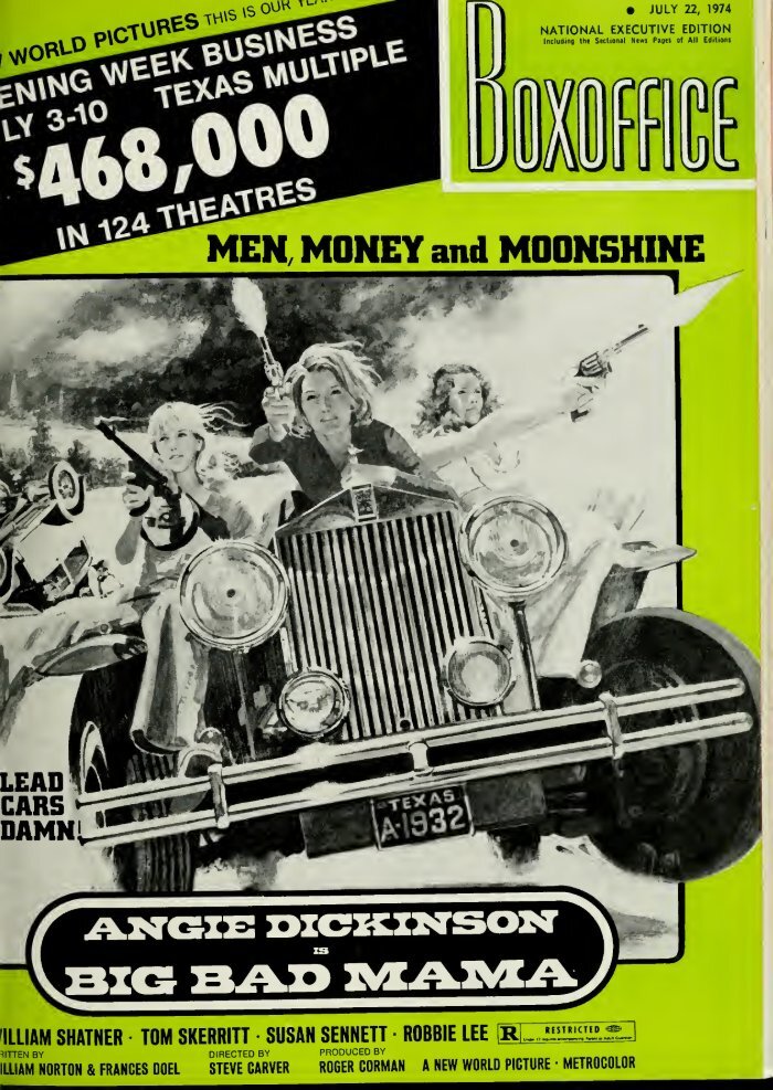BOXOFFICE magazine side cover 22 July 1974