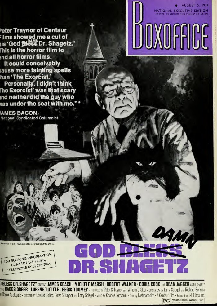 BOXOFFICE magazine side cover 5 August 1974