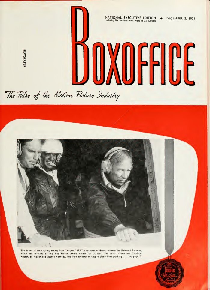 BOXOFFICE magazine side cover 2 December 1974