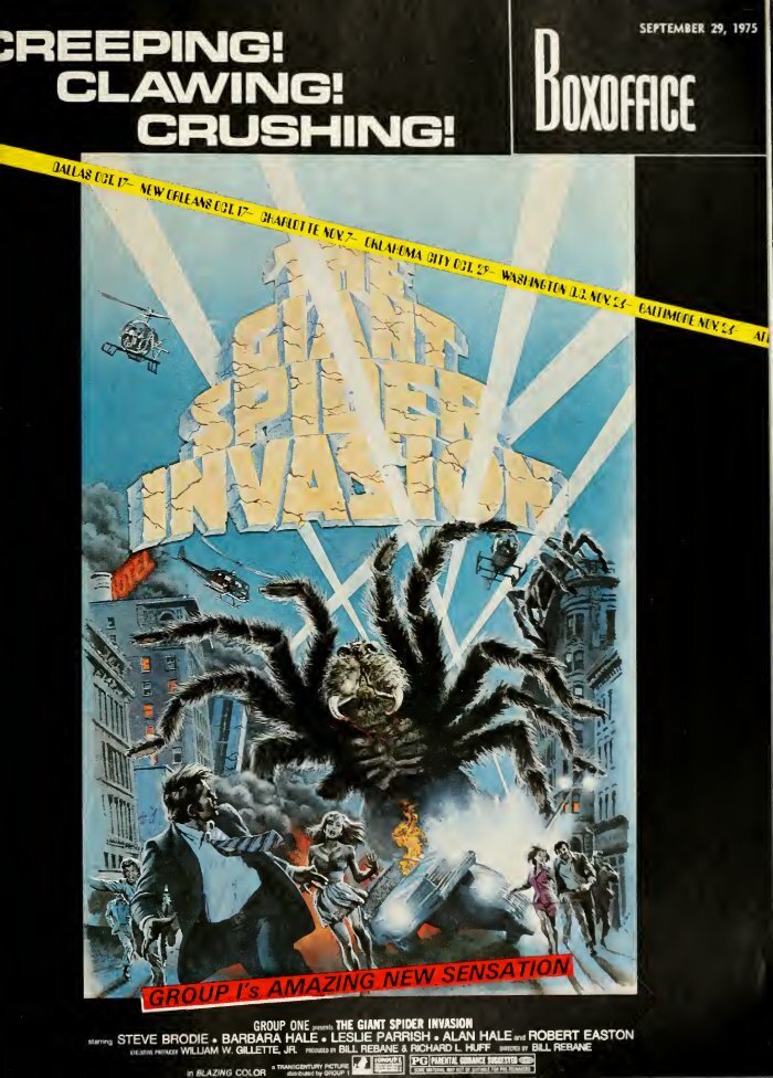 BOXOFFICE magazine side cover 29 September 1975