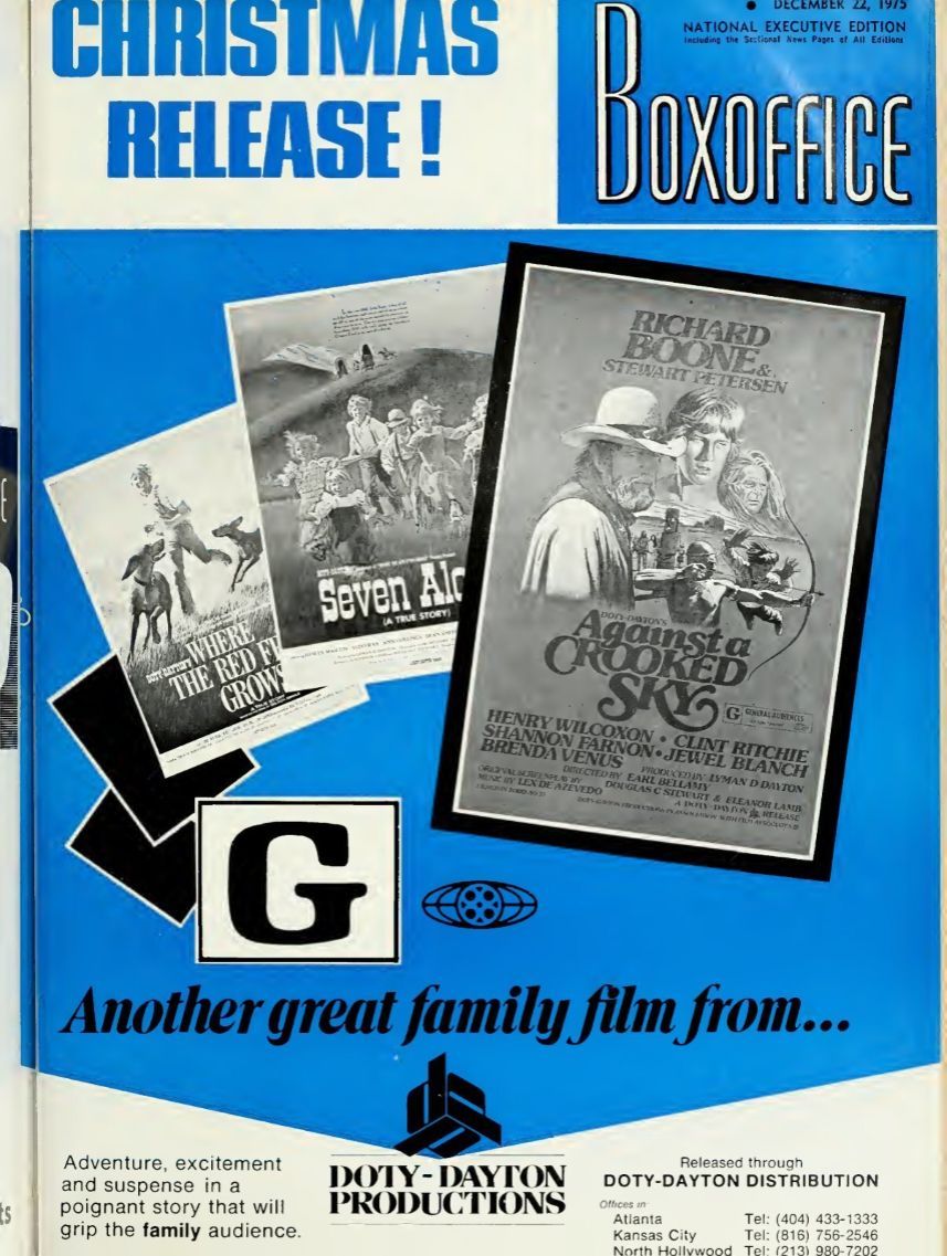 BOXOFFICE magazine side cover 22 December 1975