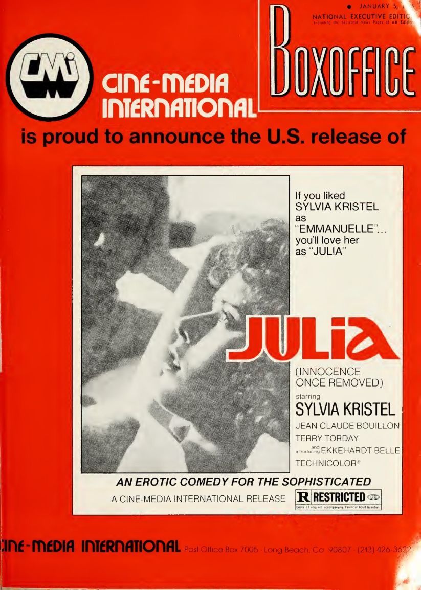 BOXOFFICE magazine side cover 5 January 1976