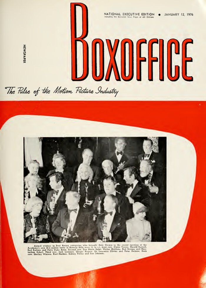 BOXOFFICE magazine side cover 12 January 1976