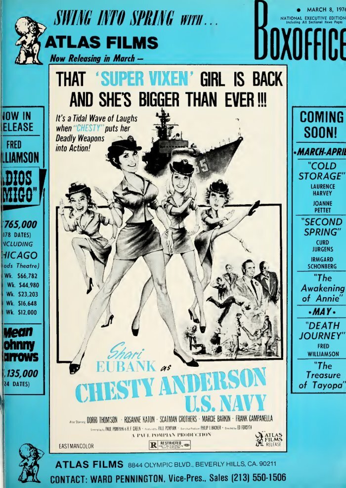 BOXOFFICE magazine side cover 8 March 1976