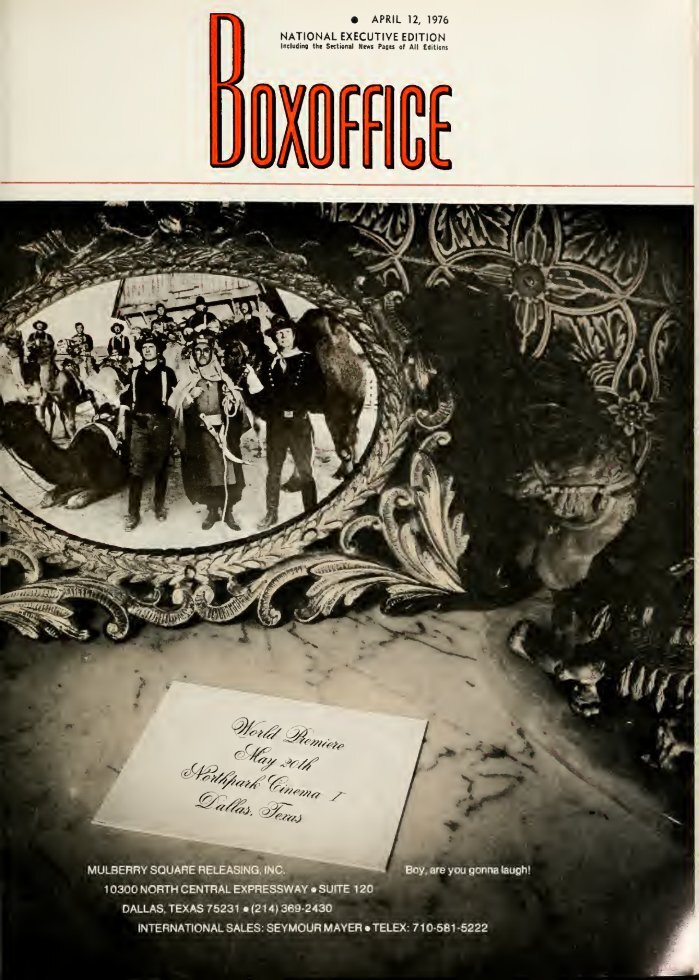 BOXOFFICE magazine side cover 5 April 1976