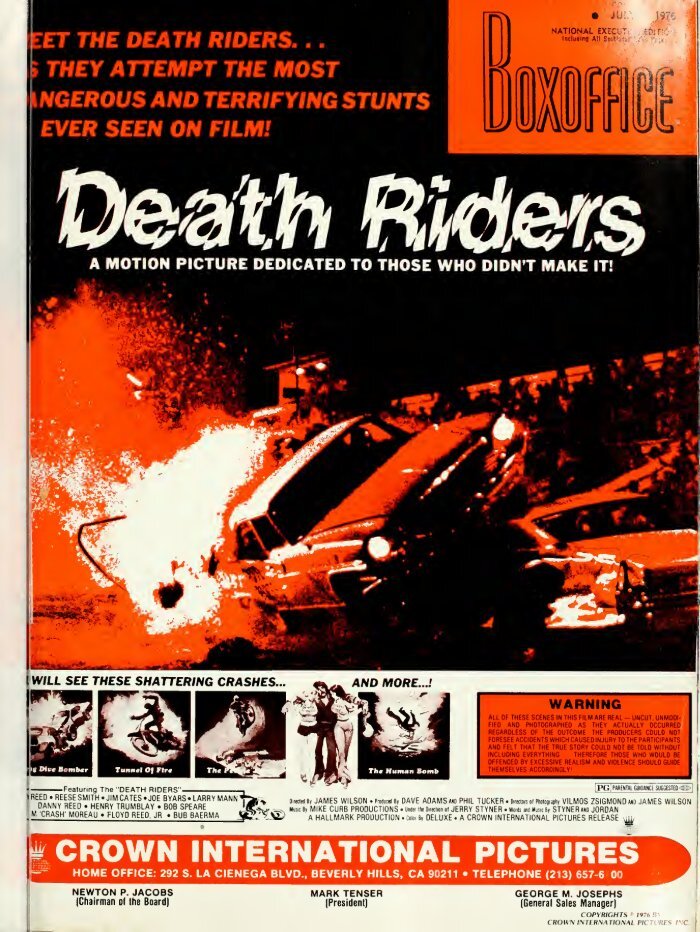 BOXOFFICE magazine side cover 12 July 1976