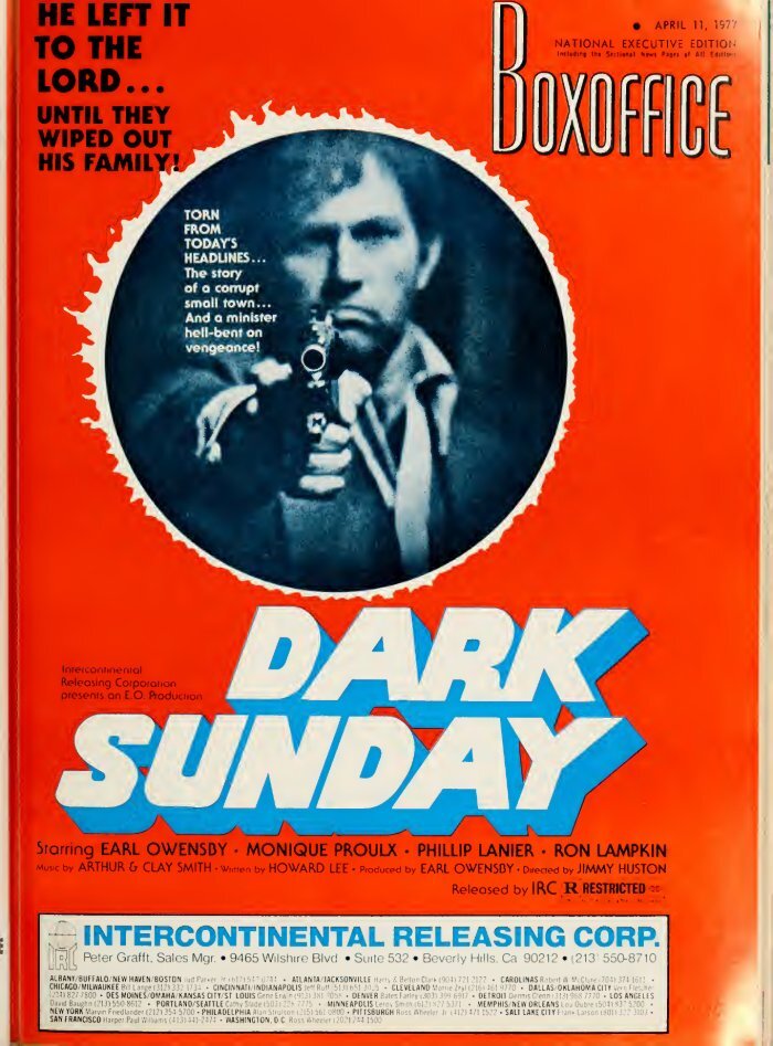 BOXOFFICE magazine side cover 11 April 1977