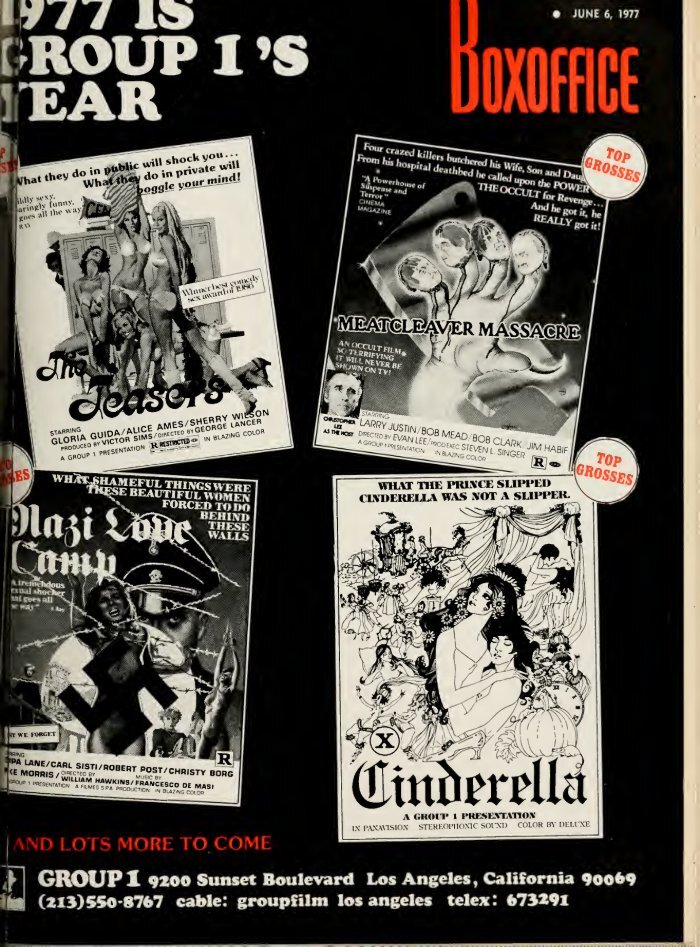 BOXOFFICE magazine side cover 6 June 1977