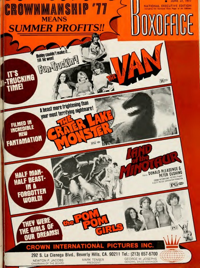 BOXOFFICE magazine side cover 27 June 1977