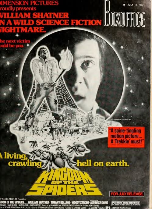 BOXOFFICE magazine side cover 18 July 1977