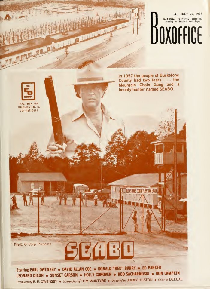 BOXOFFICE magazine side cover 25 July 1977