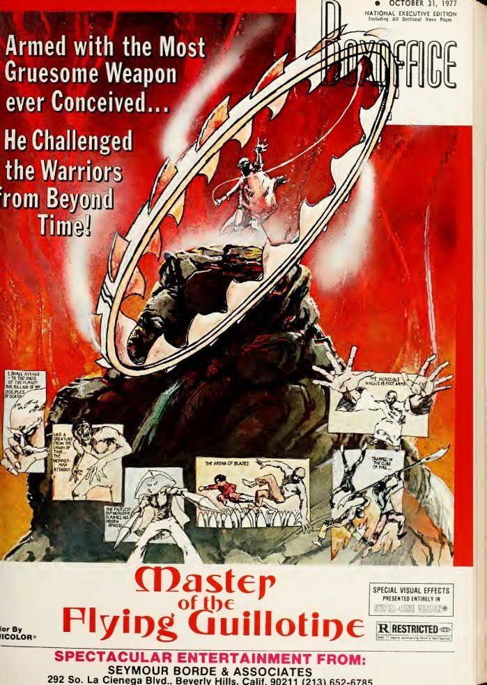 BOXOFFICE magazine side cover 31 October 1977