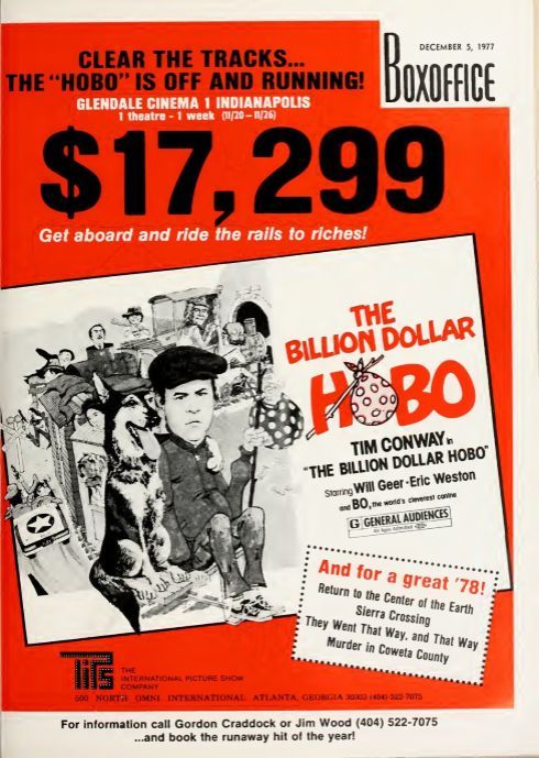 BOXOFFICE magazine side cover 5 December 1977