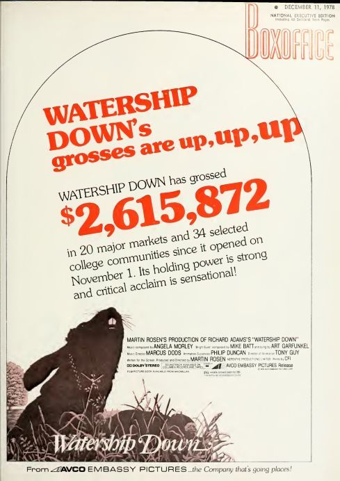 BOXOFFICE magazine side cover 11 December 1978