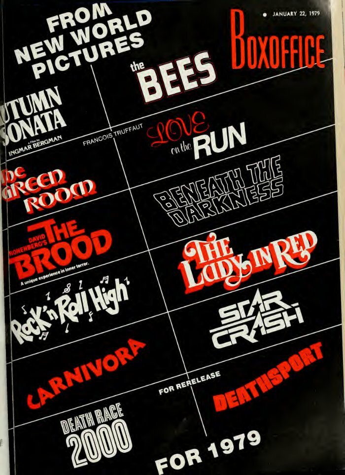 BOXOFFICE magazine side cover 22 January 1979