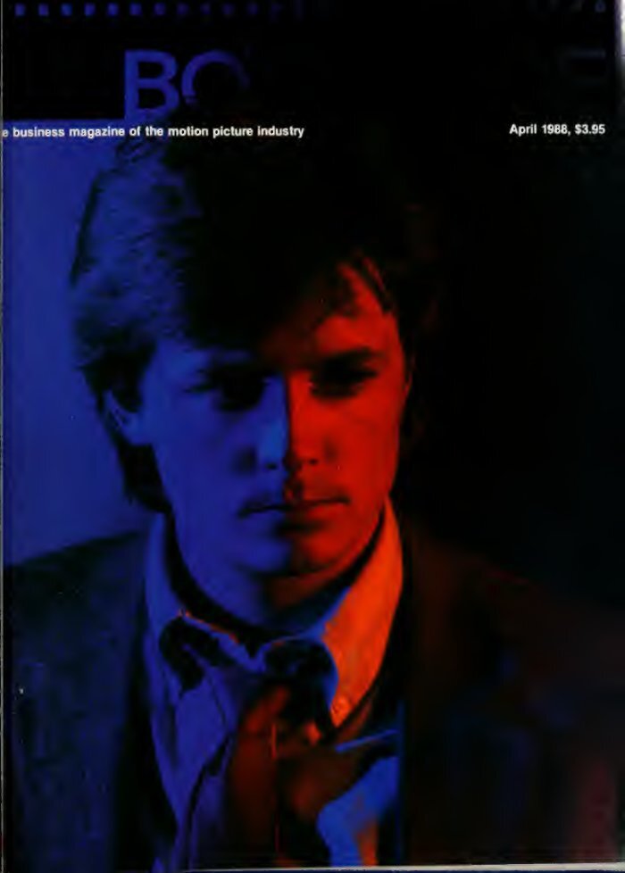 BOXOFFICE magazine side cover  April 1988