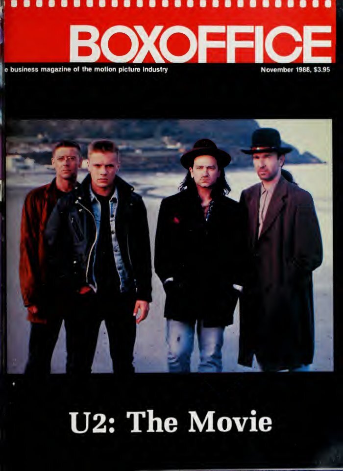 BOXOFFICE magazine side cover  November 1988
