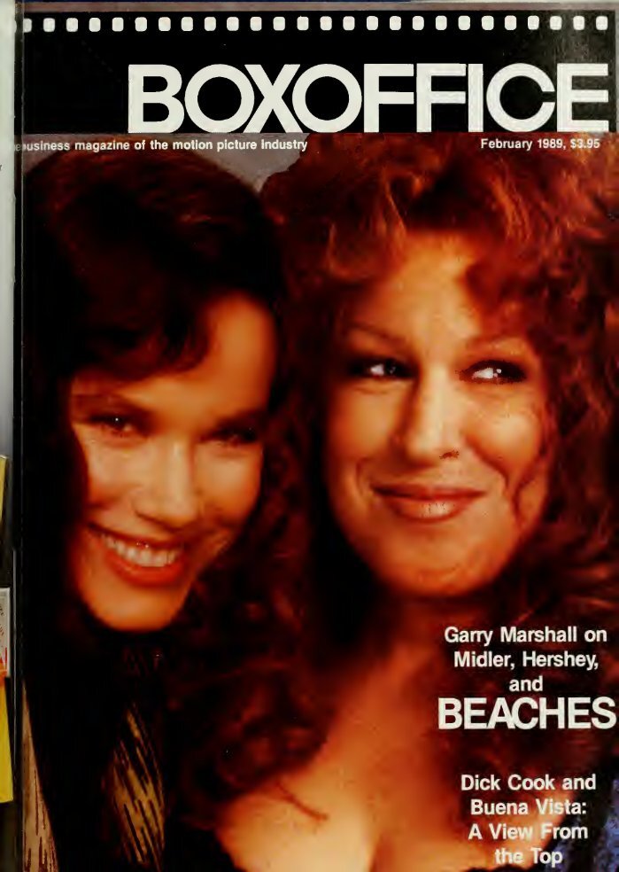 BOXOFFICE magazine side cover  February 1989