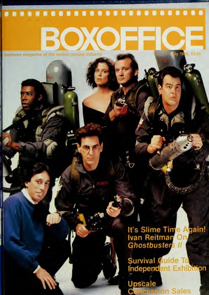BOXOFFICE magazine side cover  July 1989