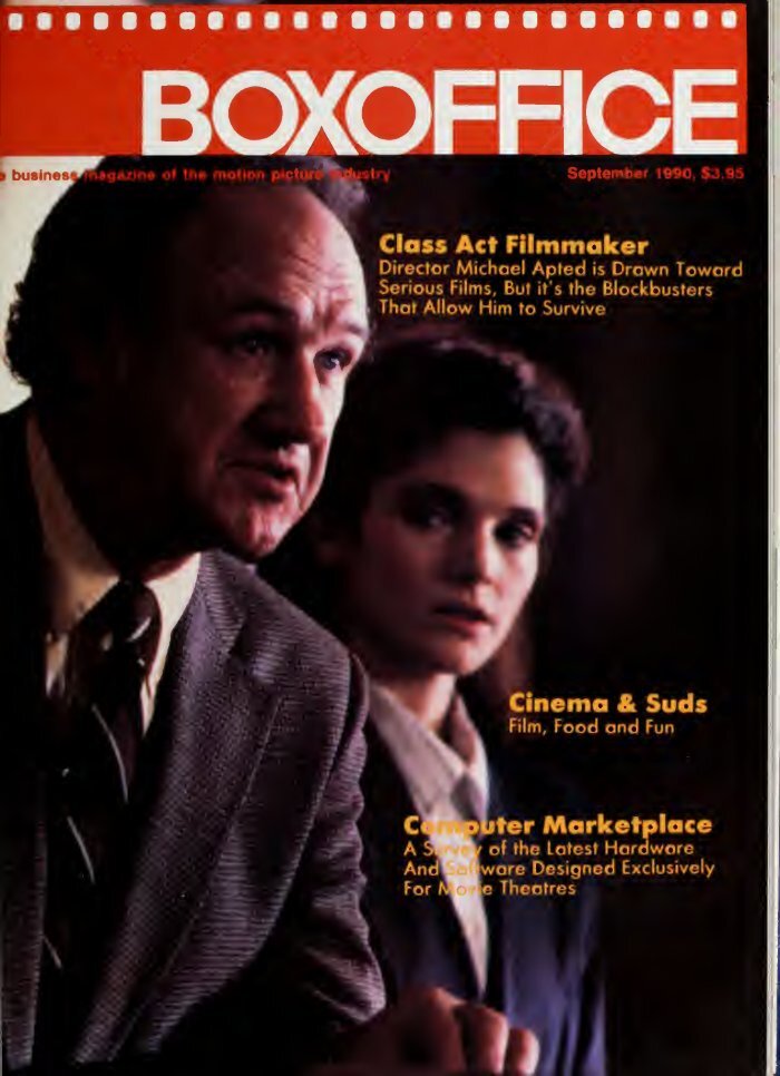 BOXOFFICE magazine side cover  September 1990
