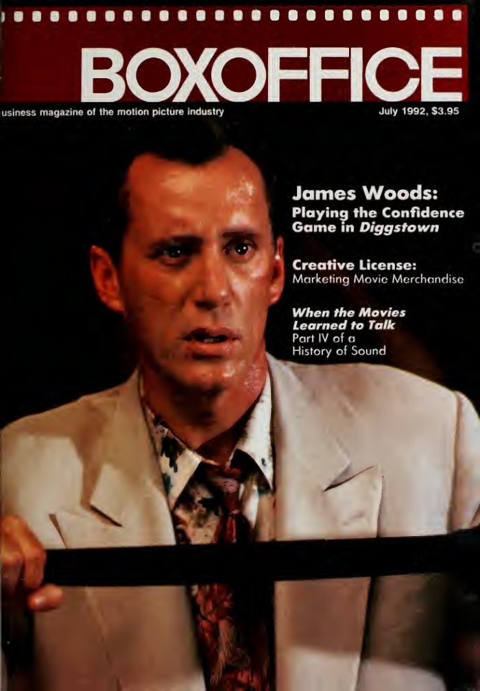 BOXOFFICE magazine side cover  July 1992