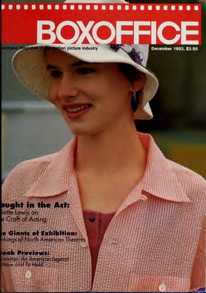 BOXOFFICE magazine side cover  December 1993