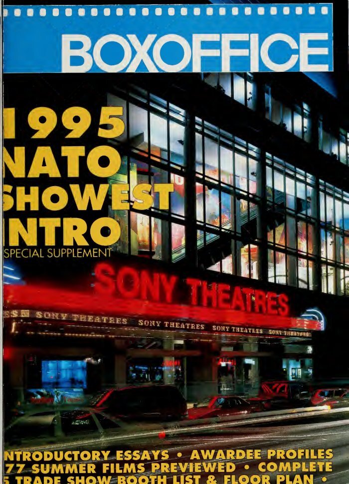 BOXOFFICE magazine side cover  October 1995