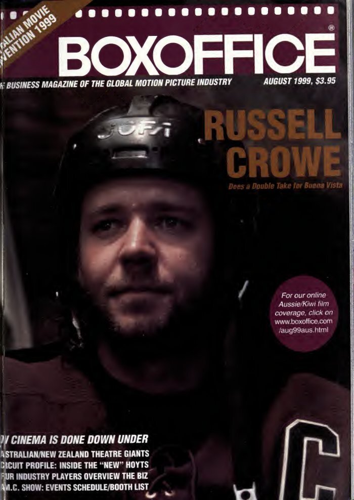 BOXOFFICE magazine side cover  August 1999