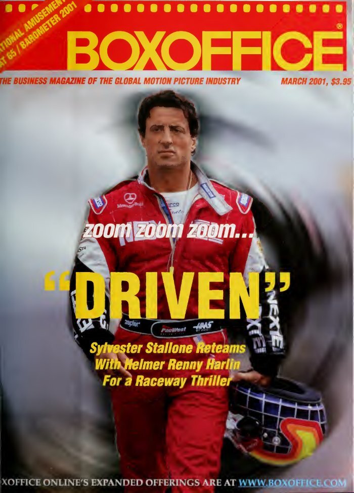 BOXOFFICE magazine side cover  March 2001