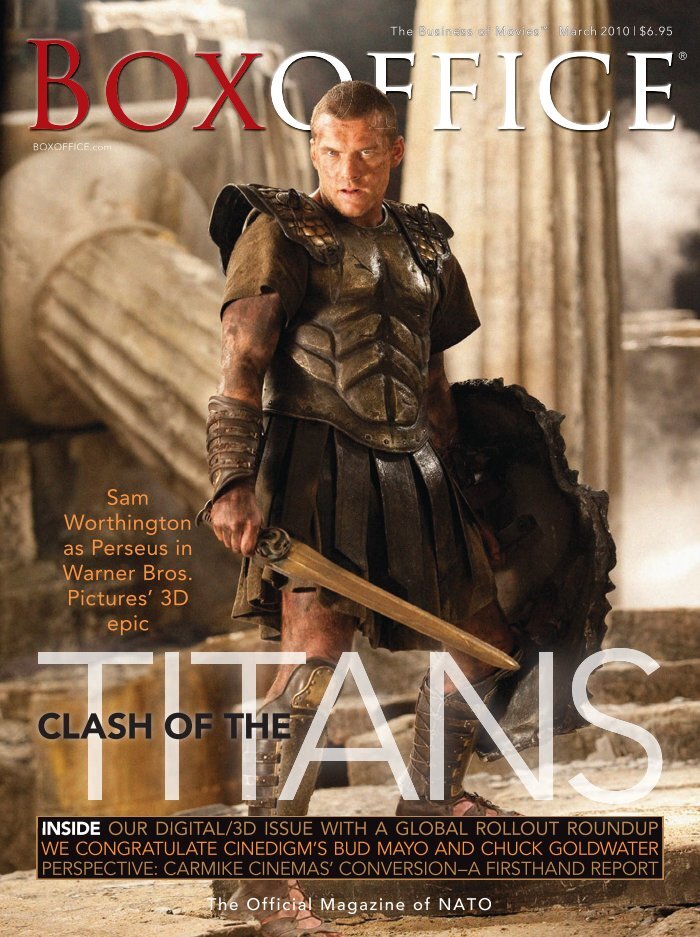 BOXOFFICE magazine side cover  March 2010